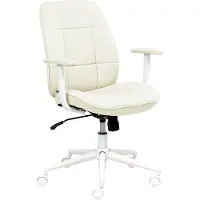 Beliani Bürostuhl Mintgrün aus Stoff drehbar höhenverstellbar mit Armlehnen für das Homeoffice modern