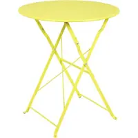 DELUKE Gartentisch LUCIE - Eisen, Grün, 60x60x70cm | Klapptisch Esstisch Wetterfest Outdoor Tisch
