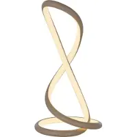 Paul Neuhaus LED Tischlampe TWIST Schnurdimmer, warmweiße Lichtfarbe sand Wohnzimmer, Esszimmer, Küche, Flur, Büro