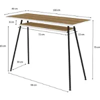 Paper Flow PAPERFLOW Schreibtisch easyHome LV1 weiß/walnuss