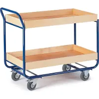 ROLLCART Etagenwagen, m. Hochrand, 2 Etagen, 31 kg