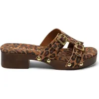 Lazamani Clogs Damen Aria Braun Wildleder