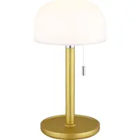 Globo 21016M NORMAN Tischleuchte Bambus messingfarben matt, LED