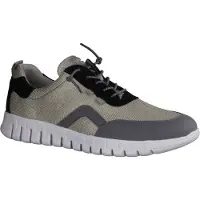 Waldlaufer H-Baldo 907007-194 Herren, Halbschuh, Schnürer, Leder/Textil, Grau - Herrenschuhe Sneaker / Schnürschuh, Grau, textil/leder (folie dog order)