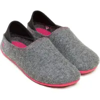 Gottstein Wool Slip-On Hausschuh Slipper für draußen und drinnen, Aus 100% Schurwolle, Mit rutschfester Gummisohle