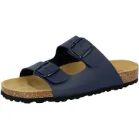 Lico Pantolette Bioline Man Größe 44, dämpfungsaktiv, Leder-Decksohle, mit Schnallen