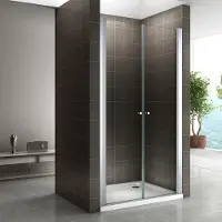 I-flair Duschtür 68-72 cm - Höhe: 185 cm, Duschabtrennung aus durchsichtigem 6 mm ESG Sicherheitsglas mit Nanobeschichtung
