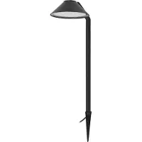LINDBY LED-Erdspießleuchte Capelo, schwarz, Metall, 77cm Capelo, schwarz, Aluminium, Modern