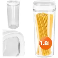 Kadax Lebensmittelbehälter für lose Produkte mit Deckel 1,8 l zur Aufbewahrung
