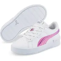 Puma Kids Sneaker 'Jada Holo PS' white/white/silver, Kinder:29 EU