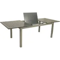 Degamo Gartentisch Ausziehtisch Alutisch Esstisch BAJAZZO 175/245x100cm, Aluminium grau, wetterfest