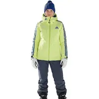 Adidas Damen Skijacke Coach Jacke Gr.32 gelb-blau