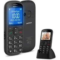Universum W60-C - Seniorenhandy ohne Vertrag mit Ladestation - große Tasten, Notruftaste, 2,2 Zoll großes Display, 900mAh Akku - Dumbphone