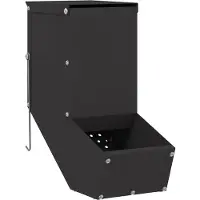 vidaXL Kaninchenfütterer Schwarz 12,5 x 26 x 28,5 cm 1 kg
