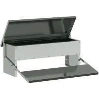 vidaXL Hühnertretfeeder Silber 48,5 x 39,5 x 19 cm 5 kg