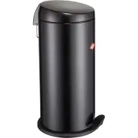 Wesco Abfalleimer CAPBOY Maxi in SCHWARZ matt mit Abfallvolumen 22 Liter / Treteimer