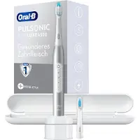 Oral-B Pulsonic Slim Luxe 4500, Erwachsener, Schallzahnbürste, Tägliche Pflege, Sensibel, Whitening, 62000 Bewegungen pro Minute, Platin, 2 min