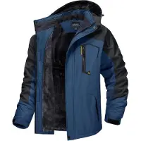 Sonstiges Herren Winter Skijacke Fleece Gefüttert Outdoor Wasserdicht Funktionsjacke XXL Blau