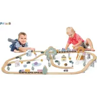 Polar B Train Set, 3 Jahr(e), Holz, Mehrfarbig