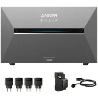 Anker Balkonkraftwerk Speicher, SOLIX Solarbank 3 E2700 Pro 2688Wh inkl. Smarten Zähler und Smart Plugs für Balkonkraftwerk