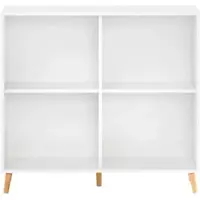 Proregal Aktenregal Jaguar Large HxBxT 92,6 x 100 x 41 cm 4 Fächern Weiß