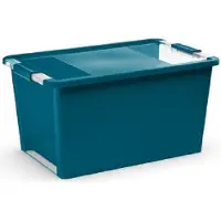 Proregal SuperSparSet 2x Mehrzweck Aufbewahrungsbehälter STORAGE mit Deckel | HxBxT 28x55x35cm | 40 Liter | Tür | Behälter, Box, Aufbewahrungsbehälter, Aufbewahrungsbox