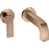 Hansgrohe Fertigmontageset AXOR CITTERIO f Unterputz-Einhebel-Waschtischmischer H Hebelgriff, Rautenschliff polished red gold