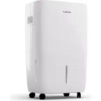 Klarstein DryFy Connect 60L Luftentfeuchter, 60L/24h, WiFi App Steuerung, 8L Tank, Timer, Elektrischer Entfeuchter für Räume 45-65m², Automatische Abschaltung, Tragbar, Weiß
