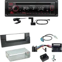 Kenwood KDC-BT450DAB Bluetooth Digitalradio Einbauset für BMW 5er E39 ab 10/2000