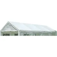 Degamo Zeltdach Dachplane Ersatzdach für Profi Zelt PALMA 4x8 Meter, PVC weiss 480g/m², incl. Spanngummis