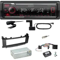 Kenwood KMM-BT408DAB Bluetooth DAB Einbauset für Mercedes A B Klasse W169 W245