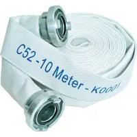 GEKA Bauschlauch mit Storz C ; 15m-Rolle synthetisch u. innengummiert