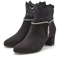 LASCANA Stiefelette Stiefel, Boots, schwarz Größe 36