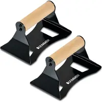 Hammer Liegestützgriffe NorsK, 2er Set, Push Up Bars Buchenholz, Rutschfest, ergonomische Griffhöhe, für Calisthenics & Functional Training