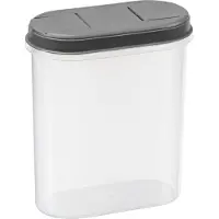 PLAST TEAM Vertriebs GmbH plast team Trockenvorratsdose Margerit 2,4 Liter grau transparent