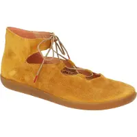 Think NATURE Damenschuhe - bequeme Schnür- Halbschuhe gelb Freizeit NEU