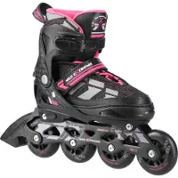 NILS NA11002 Schwarz/Lila Größe M (35-38) Inlineskates