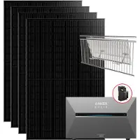 Anker 1820W Balkonkraftwerke Solarbank E2700 3 Pro mit smart meter mit Halterung für Balkongeländer