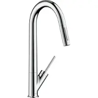 Axor Allegra Starck Spültischmischer Axor Starck Chrom mit Ausziehbrause
