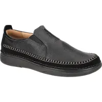 Clarks NATURE 5 WALK Herrenschuhe - bequeme Slipper - Halbschuhe schwarz NEU