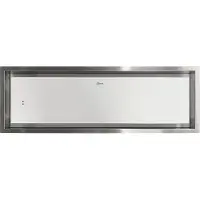 Gurari GCH 974 SU 90 Diamond Dunstabzugshaube Deckenhaube 90 x 30 cm 850m³/h Edelstahl Weißglas