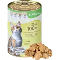 Lyra Lecker.Pet Leo's 100 % Hühnermuskelfleisch Katzenfutter Nassfutter 4,8 kg Futter