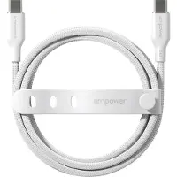 PanzerGlass empower by  Racing 240W USB-C to USB-C Kabel | USB 2.0 | 2M | Silber Weiß, Weiß