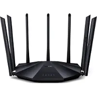 Tenda AC23, Wi-Fi 5 (802.11ac), Dual-Band (2,4 GHz/5 GHz), Ethernet/LAN, Schwarz, Tabletop-Router