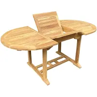 Linder Exclusiv GmbH Teak Tisch Gartentisch Garten ausziehbar Esstisch Teakmöbel Holztisch 170/120cm