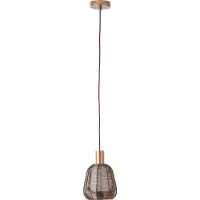 Brilliant Pendelleuchte 18cm Wallace braun IP20 E27 40 Watt dimmbar g. f. Normallampe