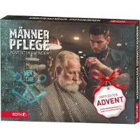 Roth Männerpflege-Adventskalender gefüllt mit 24 Pflegeprodukten für den Mann, Männer-Kalender für die Vorweihnachtszeit