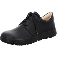 Think COMODA Damenschuhe - bequeme Schnür- Halbschuhe schwarz
