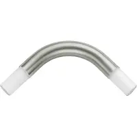 Keuco Plan Brausevorhangstange-Rohrbogen 90° für Viereck-Duschwanne - Aluminium silber-eloxiert - 14924170000