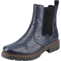 Rieker Damen Stiefelette modisch Chelsea Boot kräftig profilierte Laufsohle Z3561, Größe:39 EU, Farbe:Mehrfarbig